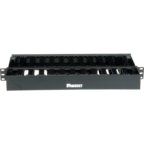 PANDUIT ヒンジ式ダクト型 水平ケーブル管理パネル 両面ダクト 1U WMPSE WMPSE